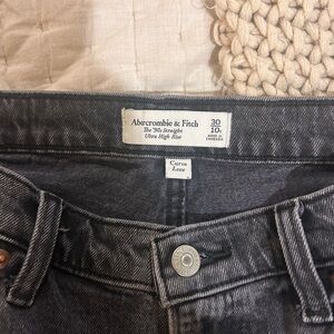 Abercrombie & Fitch Women's  washed black Jeans